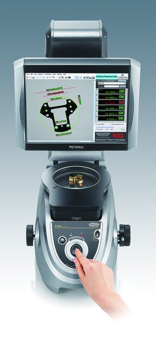 Keyence's image dimension measurement system makes dimensional checks much faster